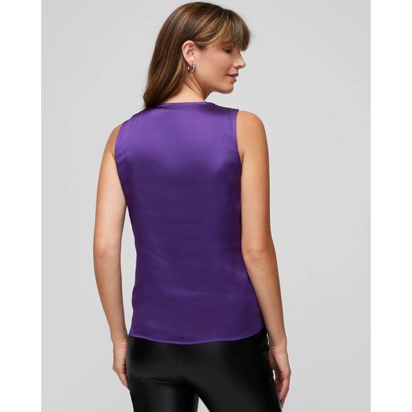 STARK x Silky Sylvie Sleeveless Top Tank Purple FA24-1512xSIL NEW NWT XS XSmall - Picture 2 of 6